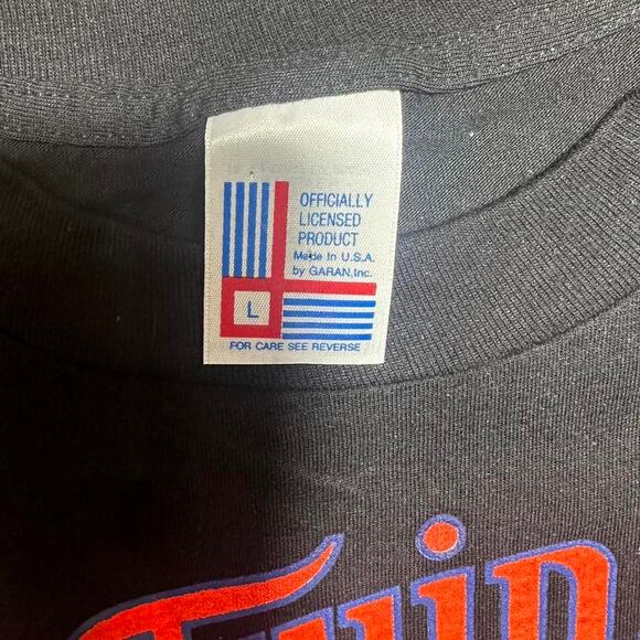 Vintage 80s 1987 Minnesota Twins World Series Champions Tee Shirt Single Stitch - Picture 4 of 4